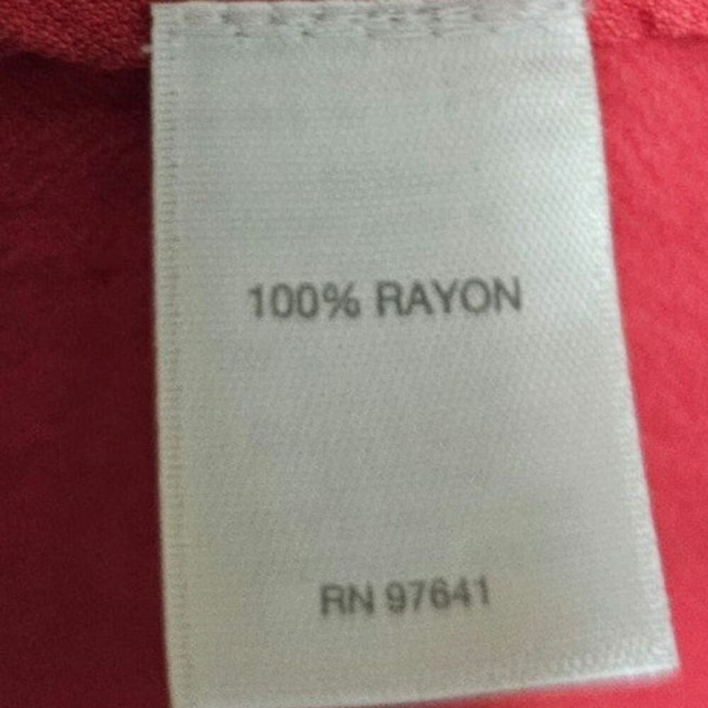 J. Jill Blouse Women's Size M Rayon Coral Long Sleeve V-neck Casual Minimalist - Picture 6 of 8